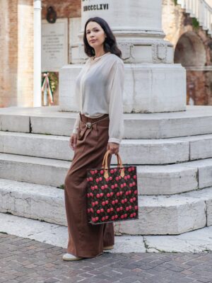 LOUIS VUITTON Sac Plat Murakami Cherry Blossom